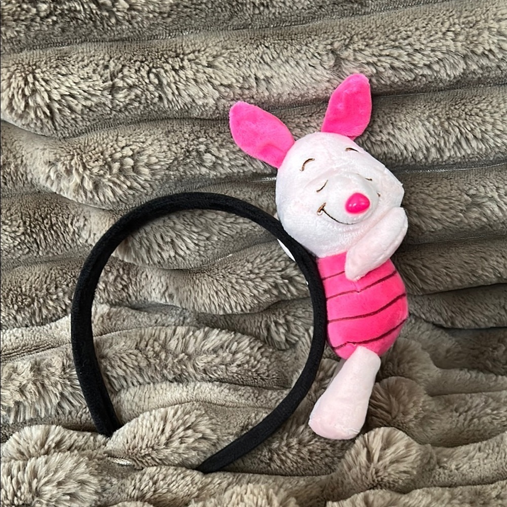 Pink and Black Plush Character Headband